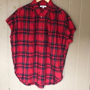 Madewell Button Down Plaid top